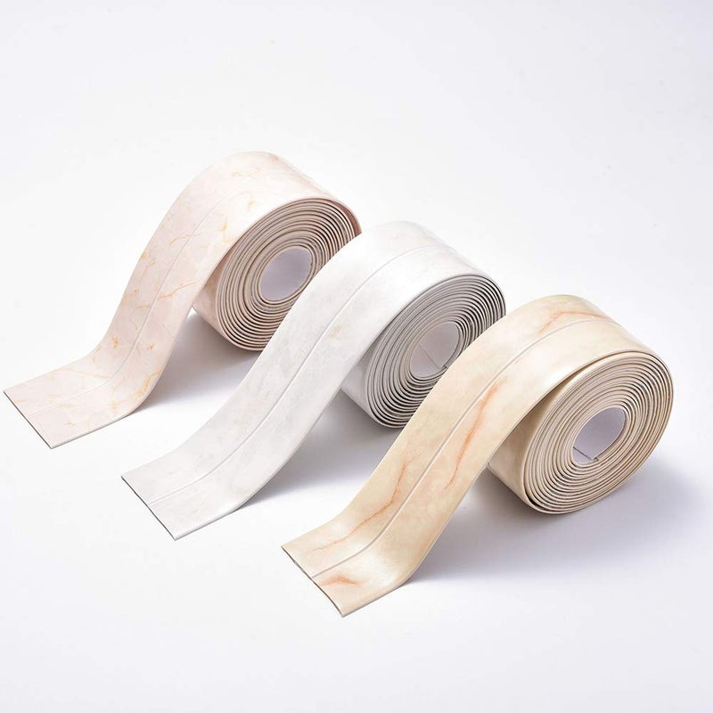 Homankit Caulk Strip for Bathtub Self Adhesive Waterproof Tape for Kitchen Bathroom Shower Floor and Wall Sealing, 2" x 102" - Image 3